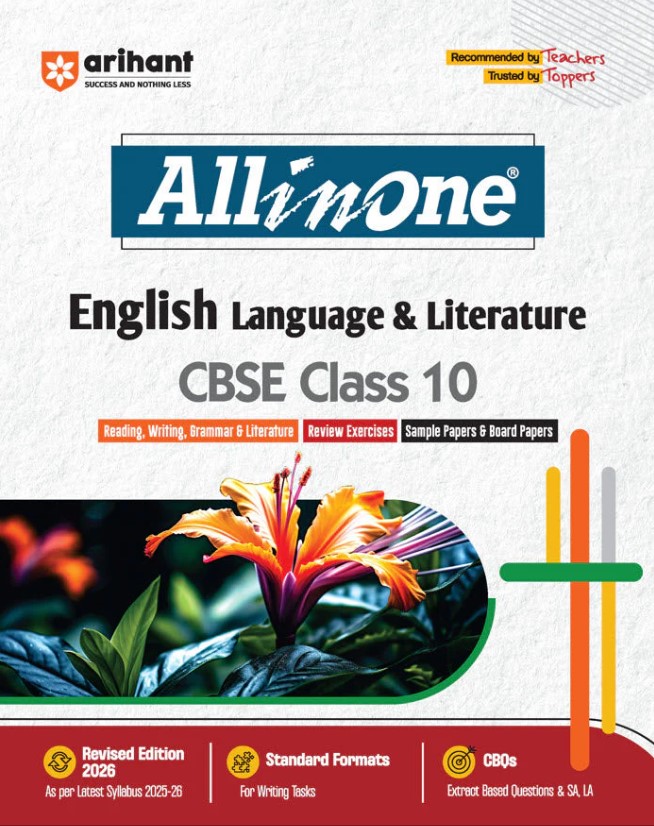 CBSE All in One English Language & Literature Class 10 Exam 2025-26
